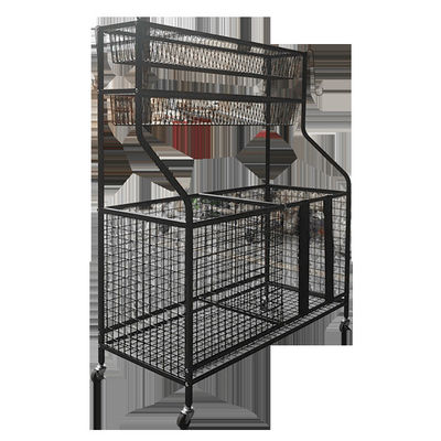 42inch organizador Rack With Baskets del equipo de deportes de la longitud de la altura 36inch y ganchos
