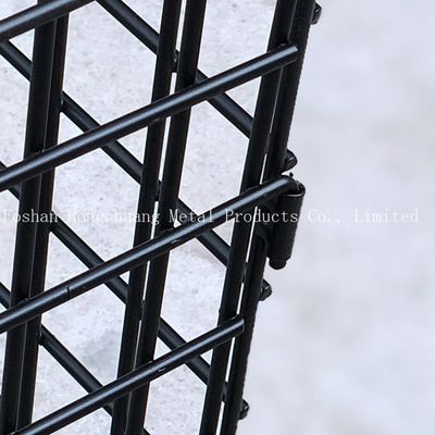 Diseño moderno simple del metal del centro comercial de la carretilla portátil de la jaula con la carretilla de la jaula del almacenamiento de la almohada de la carretilla de la jaula de la rueda
