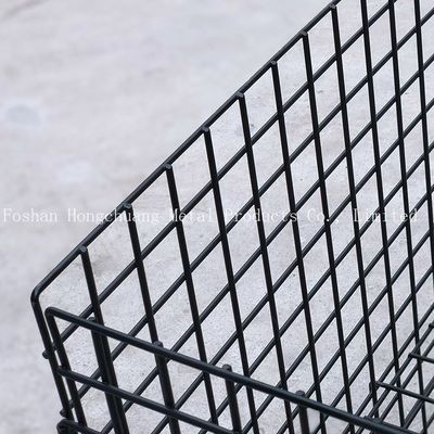 Diseño moderno simple del metal del centro comercial de la carretilla portátil de la jaula con la carretilla de la jaula del almacenamiento de la almohada de la carretilla de la jaula de la rueda