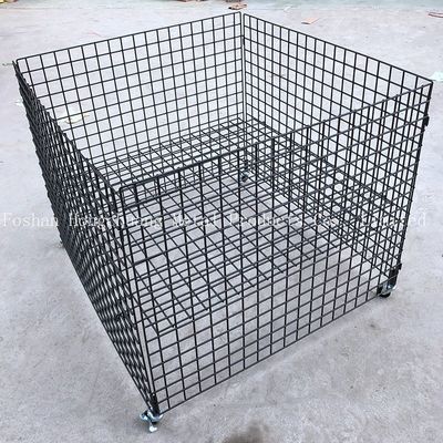 Diseño moderno simple del metal del centro comercial de la carretilla portátil de la jaula con la carretilla de la jaula del almacenamiento de la almohada de la carretilla de la jaula de la rueda