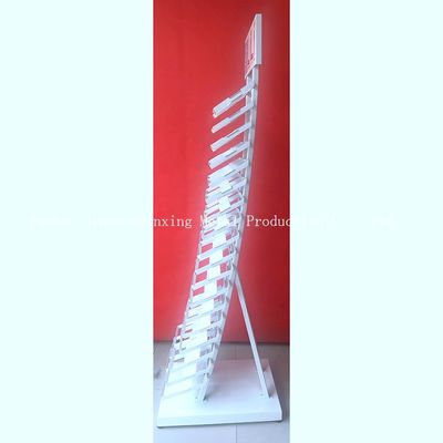 estante de exhibición de la muestra de la altura 320*480 milímetro de 2050m m, estantes de exhibición de cristal con blanco