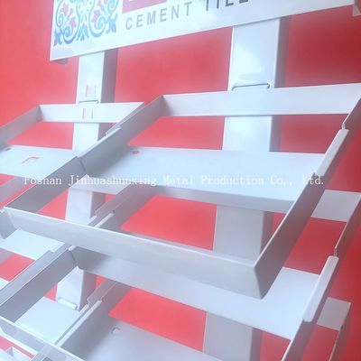 estante de exhibición de la muestra de la altura 320*480 milímetro de 2050m m, estantes de exhibición de cristal con blanco