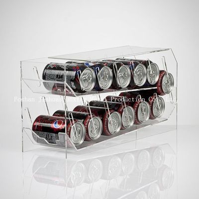 El neumático portátil del TUV dos certifica la caja de almacenamiento de acrílico clara para la bebida, estante plástico del almacenamiento de la despensa de la comida enlatada