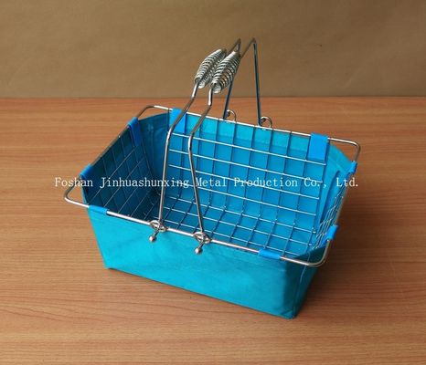 la cesta de alambre del Mercado-estilo del decorado moderno del cortijo de la altura 285m m de 135m m para el cuarto de baño, kicthen con las manijas, bolso del paño