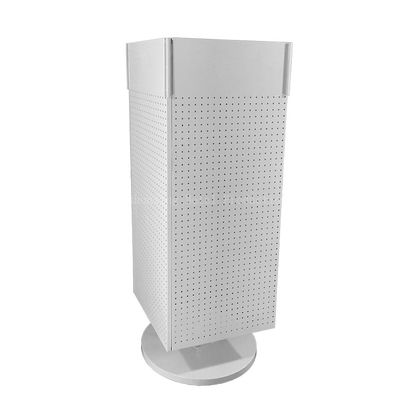 el estante de exhibición giratorio de la altura de la longitud 1440m m de 540m m, Pegboard giratorio exhibe cuatro echados a un lado