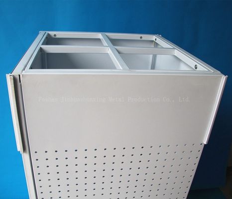 el estante de exhibición giratorio de la altura de la longitud 1440m m de 540m m, Pegboard giratorio exhibe cuatro echados a un lado