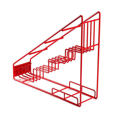 Estante de exhibición de la escalera de la botella de cristal del estante del almacenamiento del metal de la botella del jarabe