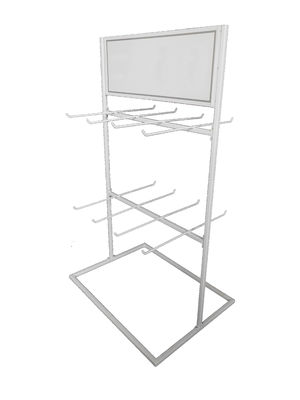 Teléfono de encargo Shell Hanging Metal Display Rack del auricular de los accesorios del teléfono móvil