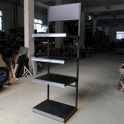 Venta al por menor negra del supermercado del estante de exhibición del lecho de la almohada del edredón del metal