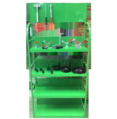 Los accesorios de encargo del coche del supermercado que dejan de lado exhiben para atormentar blanco amarillo verde