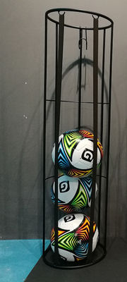 Piso que coloca el almacenamiento de la bola de los deportes del garaje de H1020mm W270mm, estante vertical del almacenamiento del baloncesto