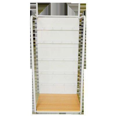 hierro de la anchura de la altura 350m m de 1500m m y estantes de madera para la tienda de belleza