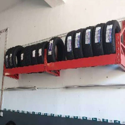 El estante de encargo de la LH Logo Heavy Duty Tire Rack, neumático del tapiz atormenta el estante de exhibición espesado, de acero para la tienda