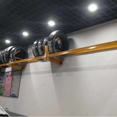 El estante de encargo de la LH Logo Heavy Duty Tire Rack, neumático del tapiz atormenta el estante de exhibición espesado, de acero para la tienda