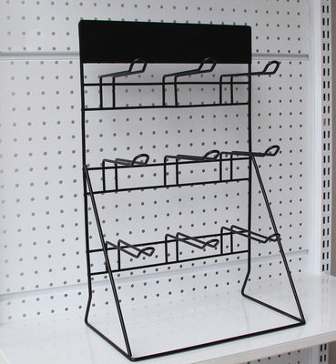 Mini Metal Wire Display Rack, tenedor del auricular de Mesh Display Stands For Battery del alambre