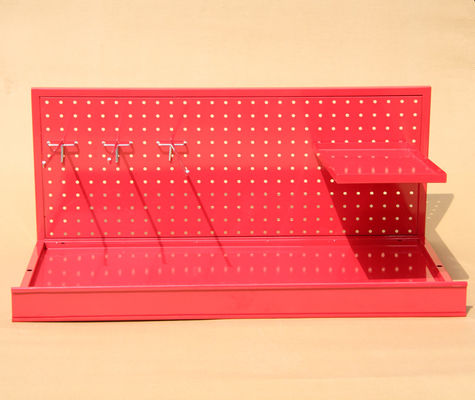 Estante de exhibición de Pegboard de la aprobación de HongChuang TUV de la capa del poder Mini Size