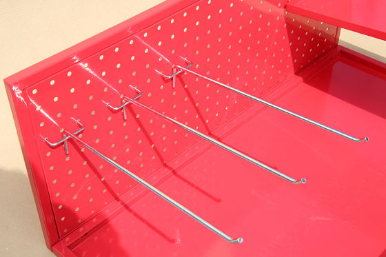 Estante de exhibición de Pegboard de la aprobación de HongChuang TUV de la capa del poder Mini Size