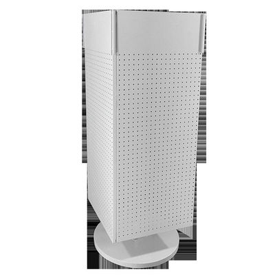 El estante de exhibición de H1440mm W540mm Pegboard, estante cuatro del hilandero de Pegboard de la encimera echó a un lado
