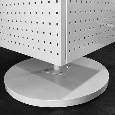 El estante de exhibición de H1440mm W540mm Pegboard, estante cuatro del hilandero de Pegboard de la encimera echó a un lado