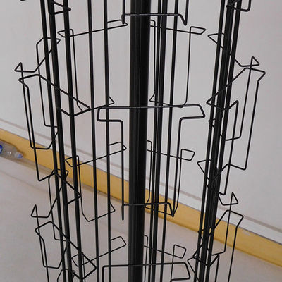 L1680mm W350mm que gira el soporte de exhibición al por menor, metal giratorio de la exhibición de la postal