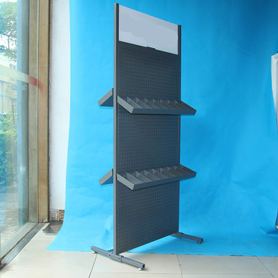 Cara doble resistente del estante de exhibición de la profundidad 485m m Pegboard de la anchura 485m m