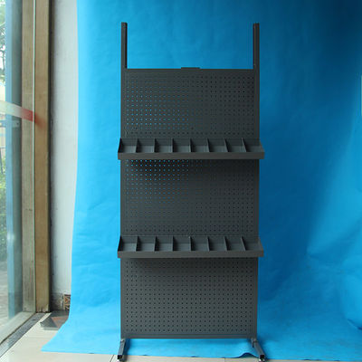 Cara doble resistente del estante de exhibición de la profundidad 485m m Pegboard de la anchura 485m m