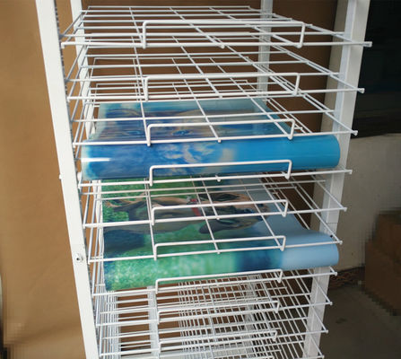 Estantes de exhibición de clasificación de papel del supermercado del color del estante RAL del folleto 40kg Capcacity