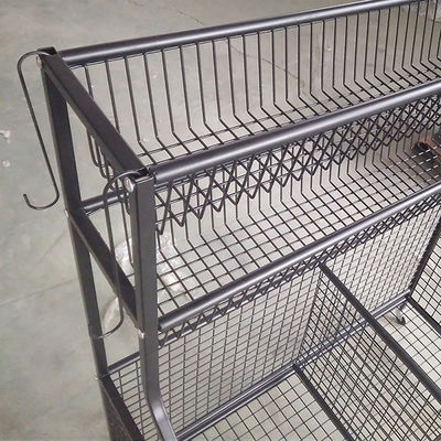 42inch organizador Rack With Baskets del equipo de deportes de la longitud de la altura 36inch y ganchos