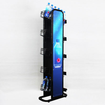 Estante mineral de la botella de agua de 5 pisos con Logo Metal 240W*500L*1450mmH