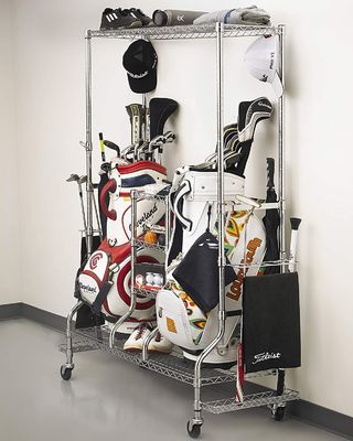 Estante del alambre de acero de Rack Heavy Duty del organizador del equipo de golf del TUV