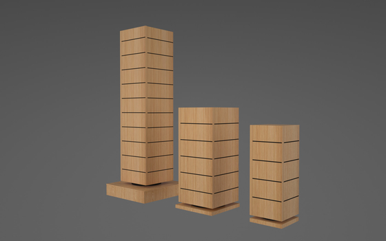 Estantes de exhibición giratorios de madera de 10 capas para la joyería de la tienda al por menor