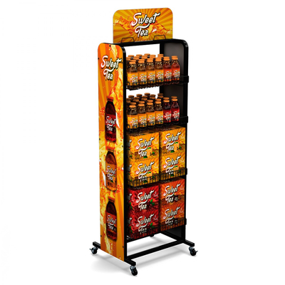 10kg/la exhibición del supermercado de la capa atormenta a la expendidora automática echada a un lado 2 del piso